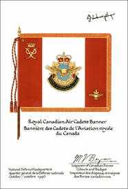 Letters patent approving the Flag of the Royal Canadian Air Cadets Letters patent approving the Flag of the Royal Canadian Air Cadets