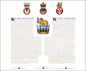 Letters patent granting a Badge to the Banff Springs Hotel Letters patent granting a Badge to the Banff Springs Hotel