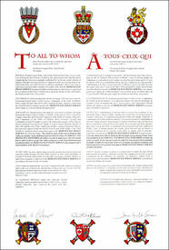 Letters patent granting a Badge to the Medicine Hat Police Service