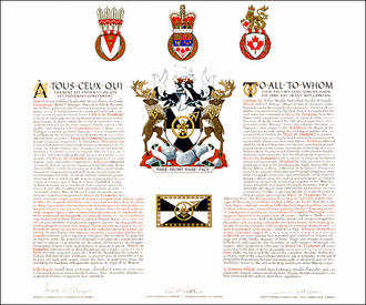 Letters patent granting heraldic emblems to the Ville de Fermont Letters patent granting heraldic emblems to the Ville de Fermont