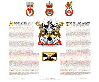 Lettres patentes concédant des emblèmes héraldiques à la Ville de Fermont Lettres patentes concédant des emblèmes héraldiques à la Ville de Fermont