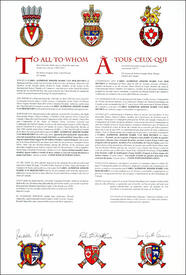 Lettres patentes concédant des emblèmes héraldiques à Carel Alphonse Joseph Marie van der Heyden Lettres patentes concédant des emblèmes héraldiques à Carel Alphonse Joseph Marie van der Heyden