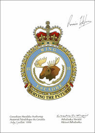 Letters patent approving the Badge of 15 Wing Letters patent approving the Badge of 15 Wing