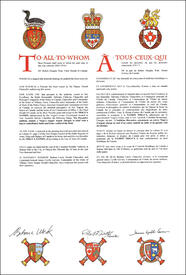 Lettres patentes concédant des emblèmes héraldiques à la Nation Nisga'a