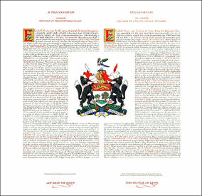 Letters patent granting heraldic emblems to the Province of Prince Edward Island