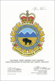 Approval of the Badge of the Regional Cadet Support Unit (Prairie) Approval of the Badge of the Regional Cadet Support Unit (Prairie)