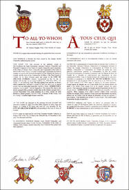 Letters patent granting heraldic emblems to the City of Greater Sudbury Letters patent granting heraldic emblems to the City of Greater Sudbury