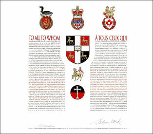 Letters patent granting heraldic emblems to The Faculty of Divinity of the University of Trinity College, Toronto Letters patent granting heraldic emblems to The Faculty of Divinity of the University of Trinity College, Toronto