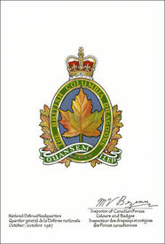 Approval of the Badge of The British Columbia Dragoons Approval of the Badge of The British Columbia Dragoons