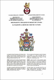 Letters patent registering the Arms and Supporters of Her Majesty the Queen in Right of Canada