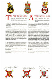 Letters patent granting heraldic emblems to Ann Meekitjuk Hanson Letters patent granting heraldic emblems to Ann Meekitjuk Hanson