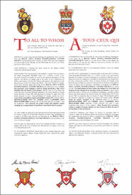 Letters patent granting a Crest to the Royal Nova Scotia International Tattoo Society Letters patent granting a Crest to the Royal Nova Scotia International Tattoo Society