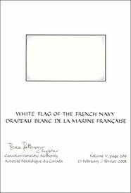 Lettres patentes confirmant le blasonnement du drapeau blanc de la marine française Lettres patentes confirmant le blasonnement du drapeau blanc de la marine française