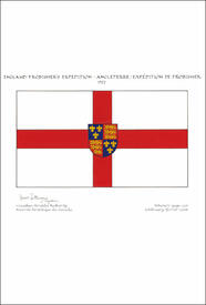 Letters patent confirming the blazon of a Flag for the Frobisher’s Expedition, England Letters patent confirming the blazon of a Flag for the Frobisher’s Expedition, England
