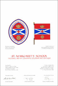 Letters patent granting heraldic emblems to St. Margaret’s School Letters patent granting heraldic emblems to St. Margaret’s School