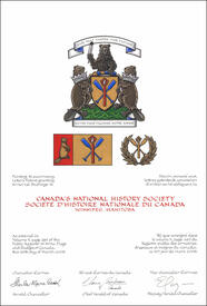 Letters patent granting heraldic emblems to Canada’s National History Society Letters patent granting heraldic emblems to Canada’s National History Society