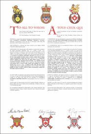 Letters patent granting heraldic emblems to Canada’s National History Society Letters patent granting heraldic emblems to Canada’s National History Society