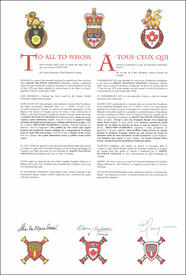 Lettres patentes concédant des emblèmes héraldiques au Grant MacEwan College Lettres patentes concédant des emblèmes héraldiques au Grant MacEwan College