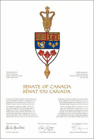 Letters patent confirming the use of a Badge by the Senate of Canada Letters patent confirming the use of a Badge by the Senate of Canada