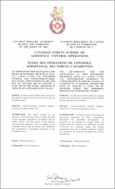 Lettres patentes approuvant l'insigne de l'École des opérations de contrôle aérospatial des Forces canadiennes Lettres patentes approuvant l'insigne de l'École des opérations de contrôle aérospatial des Forces canadiennes