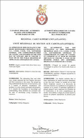 Letters patent approving the Badge of the Regional Cadet Support Unit (Atlantic) Letters patent approving the Badge of the Regional Cadet Support Unit (Atlantic)