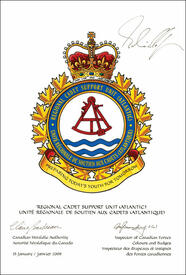 Letters patent approving the Badge of the Regional Cadet Support Unit (Atlantic) Letters patent approving the Badge of the Regional Cadet Support Unit (Atlantic)