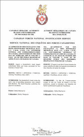 Letters patent approving the Badge of the Canadian Forces National Investigation Service