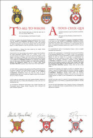 Letters patent granting heraldic emblems to St. Mary's Cathedral Basilica Letters patent granting heraldic emblems to St. Mary's Cathedral Basilica