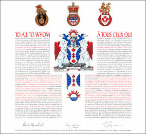 Letters patent granting heraldic emblems to the Canadian Society of Immigration Consultants Letters patent granting heraldic emblems to the Canadian Society of Immigration Consultants