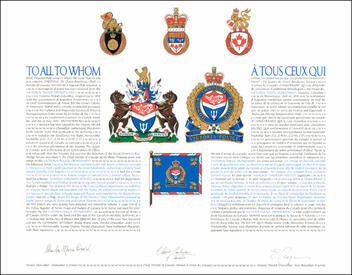 Lettres patentes concédant des emblèmes héraldiques au Victoria Police Department Lettres patentes concédant des emblèmes héraldiques au Victoria Police Department