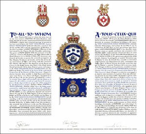 Letters patent granting heraldic emblems to the West Vancouver Police Department Letters patent granting heraldic emblems to the West Vancouver Police Department