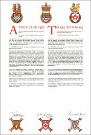 Lettres patentes concédant des emblèmes héraldiques à la Sûreté du Québec pour l’usage de la Direction des relations internationales et du protocole Lettres patentes concédant des emblèmes héraldiques à la Sûreté du Québec pour l’usage de la Direction des relations internationales et du protocole