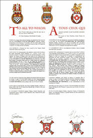 Lettres patentes concédant des emblèmes héraldiques à Le Club universitaire de Montréal