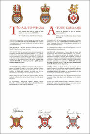 Letters patent granting a Flag to Edward Allan McNabb Letters patent granting a Flag to Edward Allan McNabb