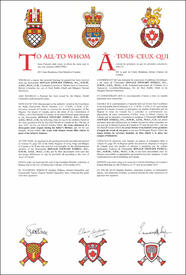 Letters patent granting differenced Arms to Darrell Gordon Ethell and Douglas Wayne Ethell Letters patent granting differenced Arms to Darrell Gordon Ethell and Douglas Wayne Ethell