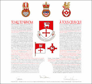 Letters patent granting heraldic emblems to The Anglican Church of St. John the Baptist (Dixie) Letters patent granting heraldic emblems to The Anglican Church of St. John the Baptist (Dixie)