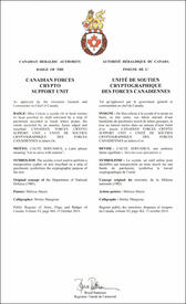 Letters patent approving the Badge of the Canadian Forces Crypto Support Unit Letters patent approving the Badge of the Canadian Forces Crypto Support Unit