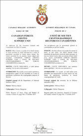 Letters patent approving the Badge of the Canadian Forces Crypto Support Unit