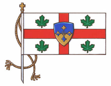 Flag of The Synod of the Diocese of Brandon (also known as the Synode du Diocèse de Brandon)