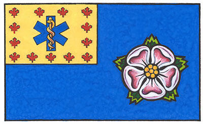 Flag of the Paramedic Chiefs of Canada (Alberta)
