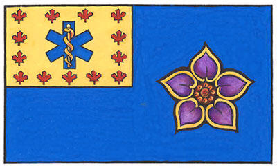Drapeau des Chefs paramédics du Canada (Nunavut)