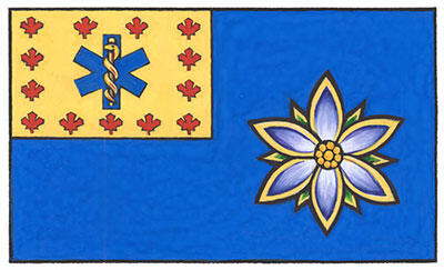 Drapeau des Chefs paramédics du Canada (Manitoba)