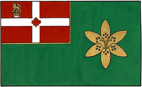 Flag of the Priory of Canada of the Most Venerable Order of the Hospital of St. John of Jerusalem