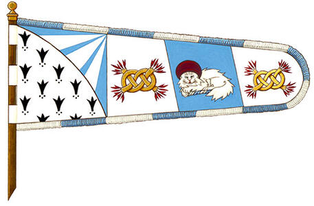 Drapeau de George Charles Garrard Drapeau de George Charles Garrard