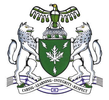 Armoiries d'Algonquin College of Applied Arts and Technology (aussi connu sous le nom de Collège Algonquin des arts appliqués et de technologie)