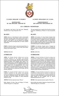 Armoiries de Ian Christie McDermaid