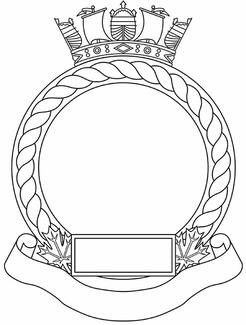 Encadrement d'insigne pour les formations navales des Forces armées canadiennes