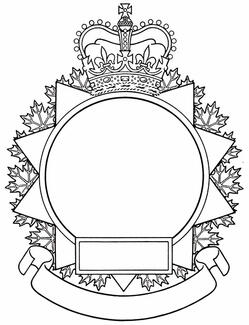Encadrement d'insigne pour les divisions, groupes et formations de l’armée des Forces armées canadiennes