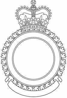 Badge Frame for Air Formations and Miscellaneous Air Force Units of the Canadian Armed Forces