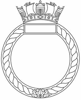 Badge Frame for Ships and Naval Reserve Divisions of the Canadian Armed Forces